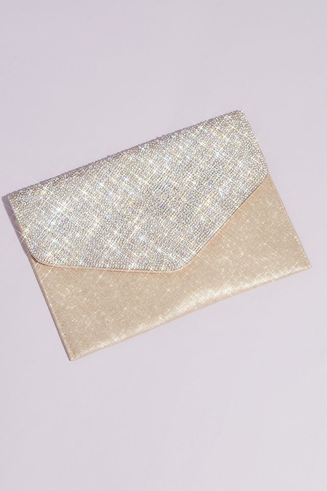Crystal Flap Glitter Envelope Clutch Image 5