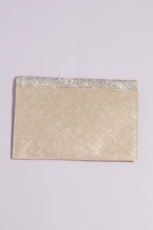 Crystal Flap Glitter Envelope Clutch Image 5