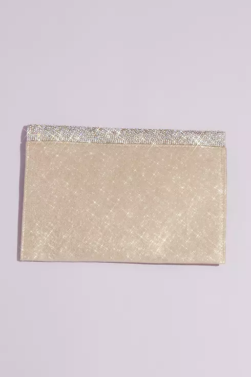 Crystal Flap Glitter Envelope Clutch Image 2