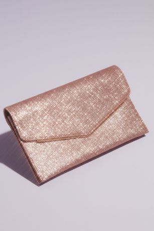 rose gold sparkly clutch