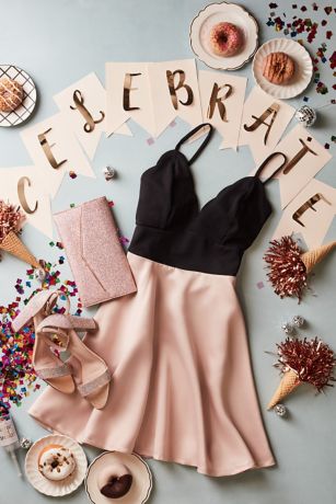 Glitter Envelope Clutch with Metal Edge Image 6