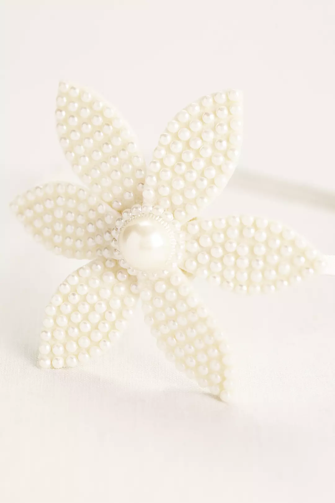 Mini Pearl and Petal Flower Headband Image