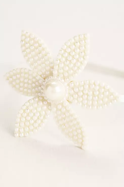 Mini Pearl and Petal Flower Headband Image 1