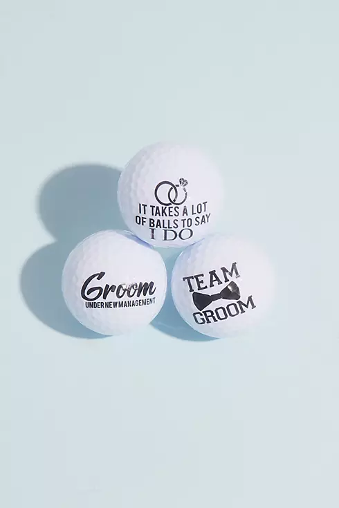 Team Groom Golf Ball Gift Set Image 1