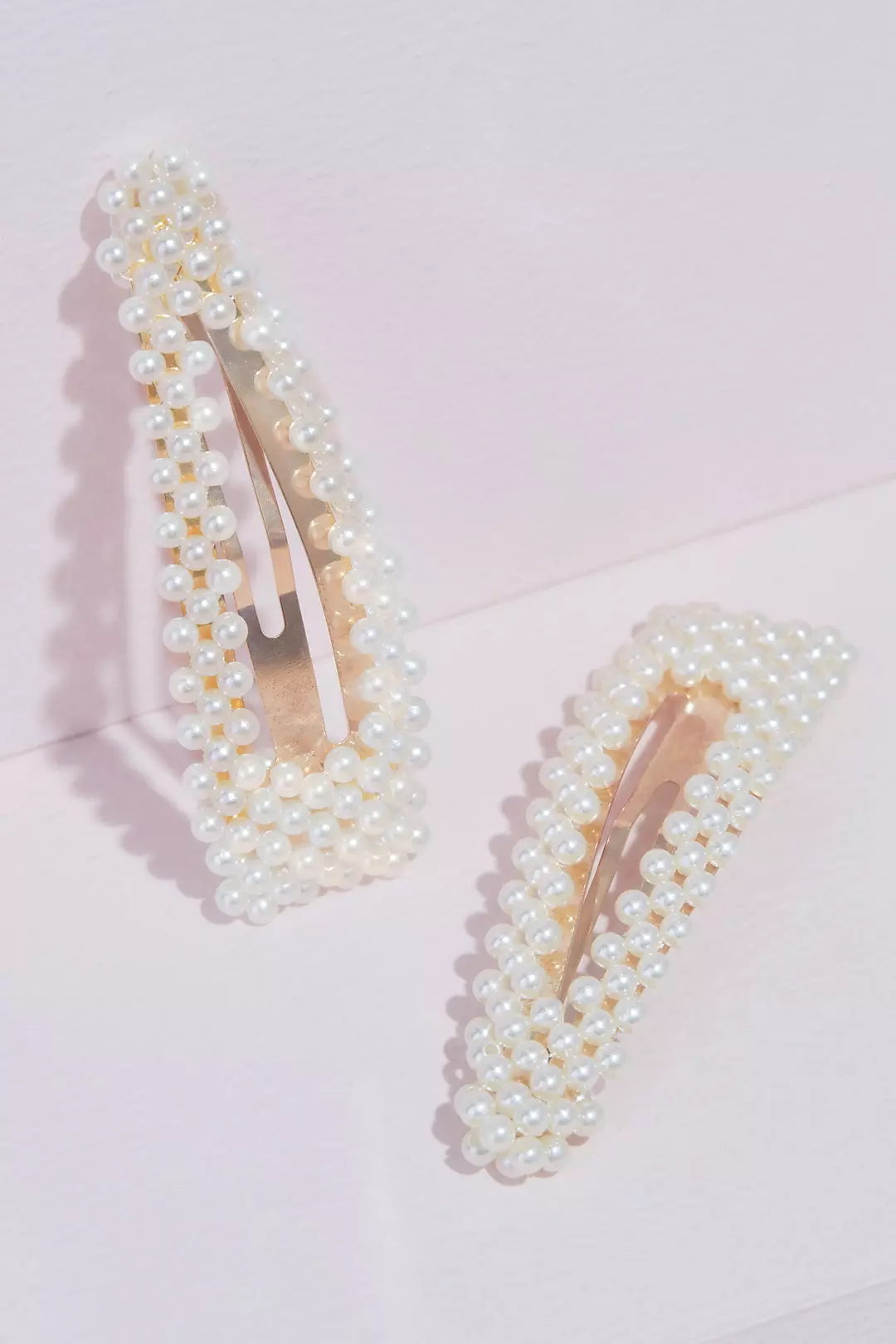 Pearl Embellished Hair Clip Set Image