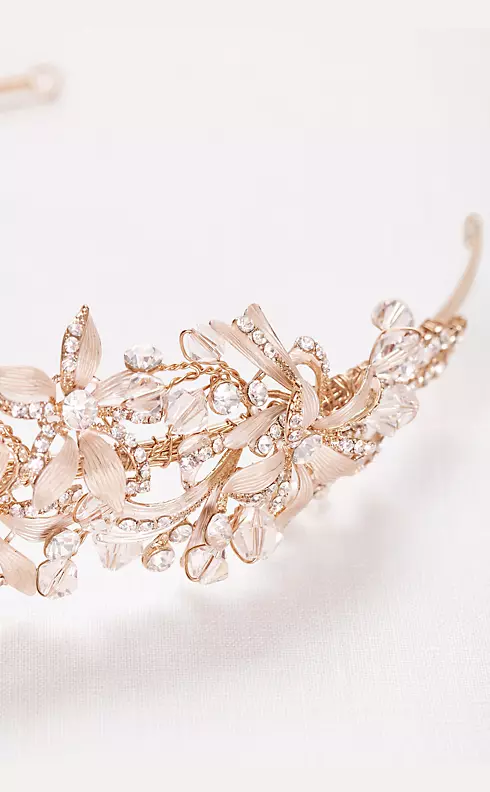 Etched Petal Jeweled Headband Image 2