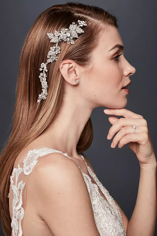 Lush Crystal Floral Flexible Hair Vine Image