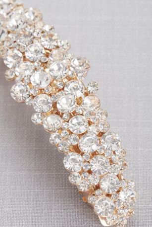 Large Crystal Cluster Barrette | David's Bridal