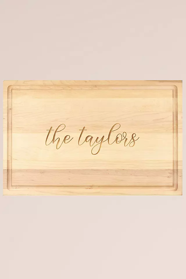 Personalized Wood Cutting Board Image