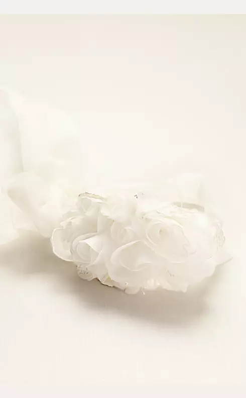 Fabric and Tulle Floral Headband  Image 2