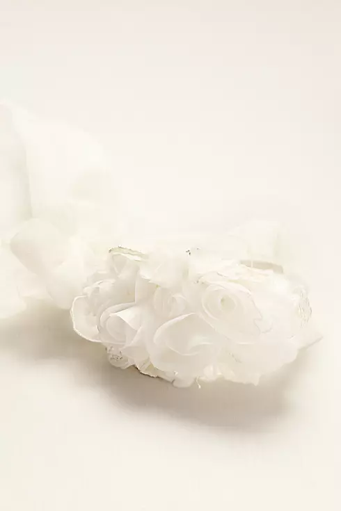 Fabric and Tulle Floral Headband  Image 2