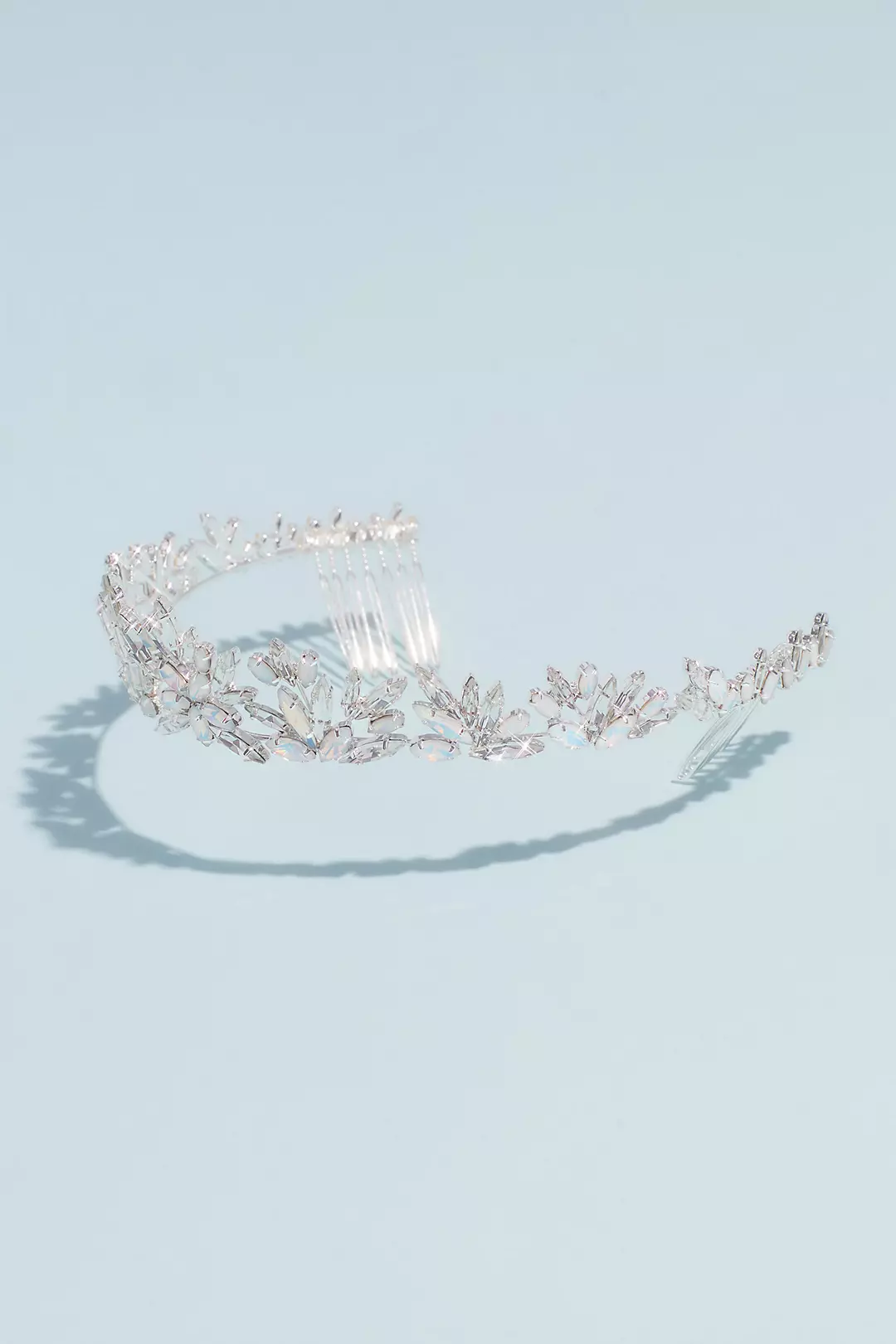 Floral Tiara with Faceted Jewels Image 2