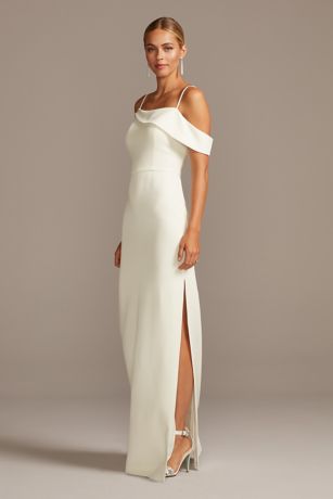 white casual dress for wedding