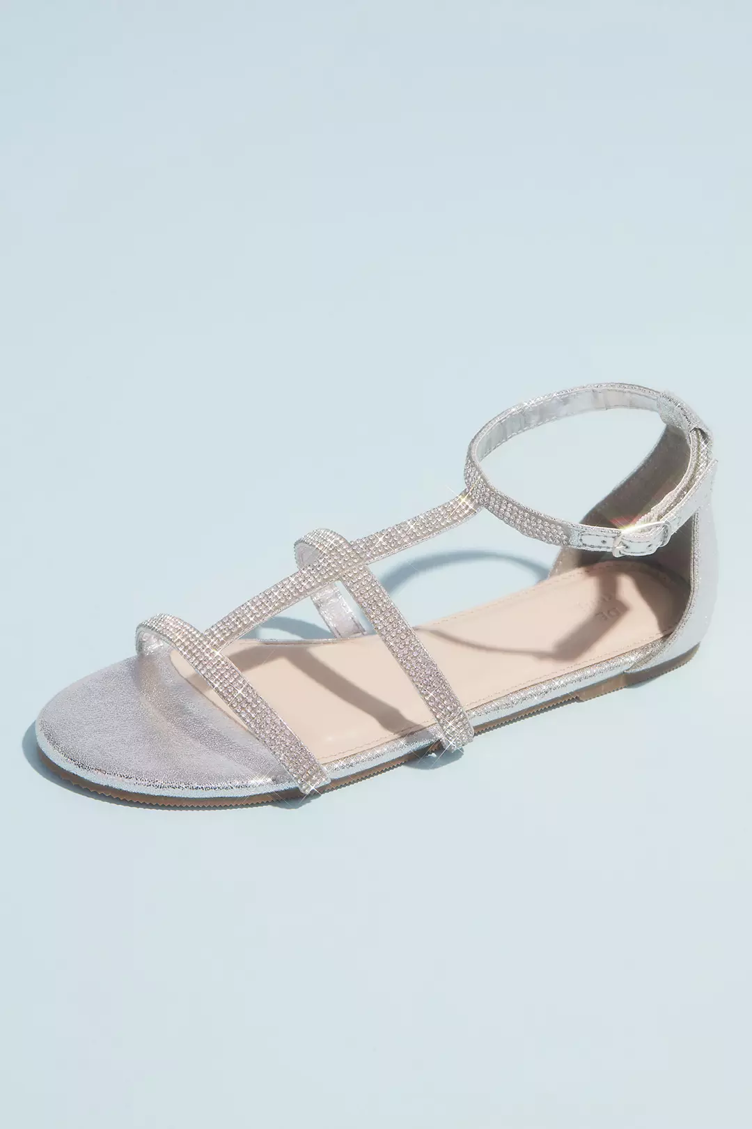Micro Crystal Cage Flat Sandals Image
