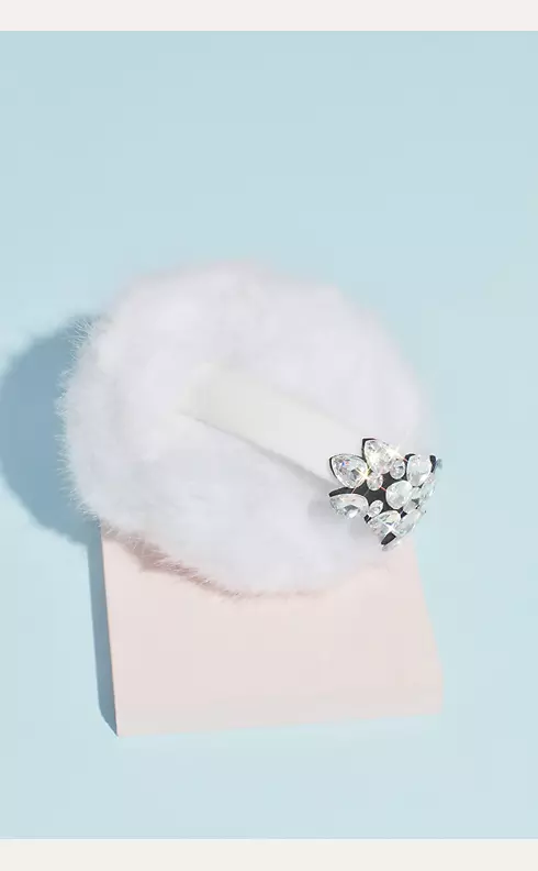 Crystal Embellished Fuzzy Earmuffs Image 3