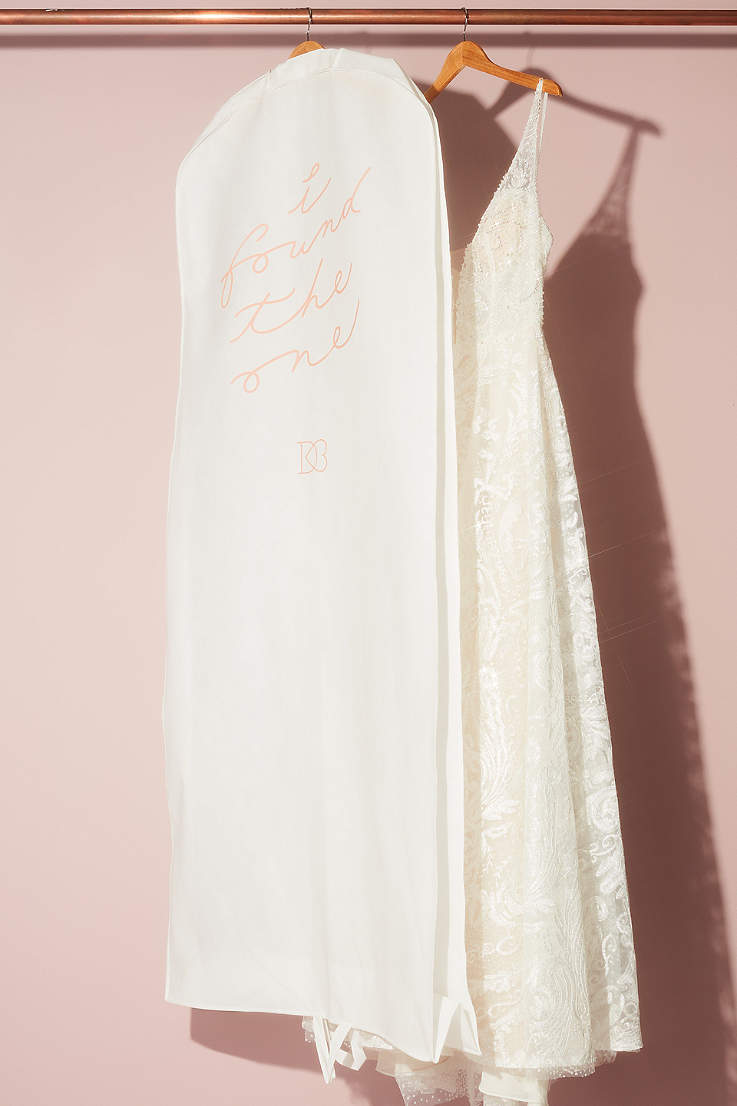 Hoesh Breathable Long Bridal Wedding Dress Garment Bags Satin Padded Hanger 