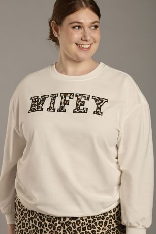 Leopard Wifey Sweatshirt | David's Bridal