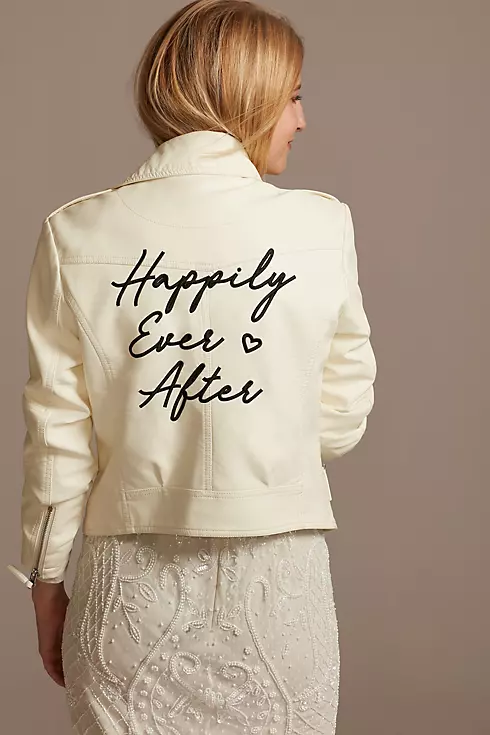 Happily Ever After Vegan Leather Moto Jacket Image 2