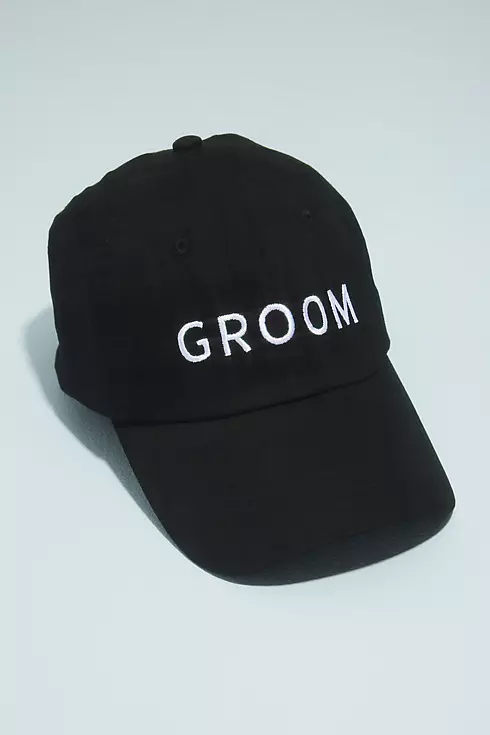 Groom Embroidered Baseball Hat Image 1