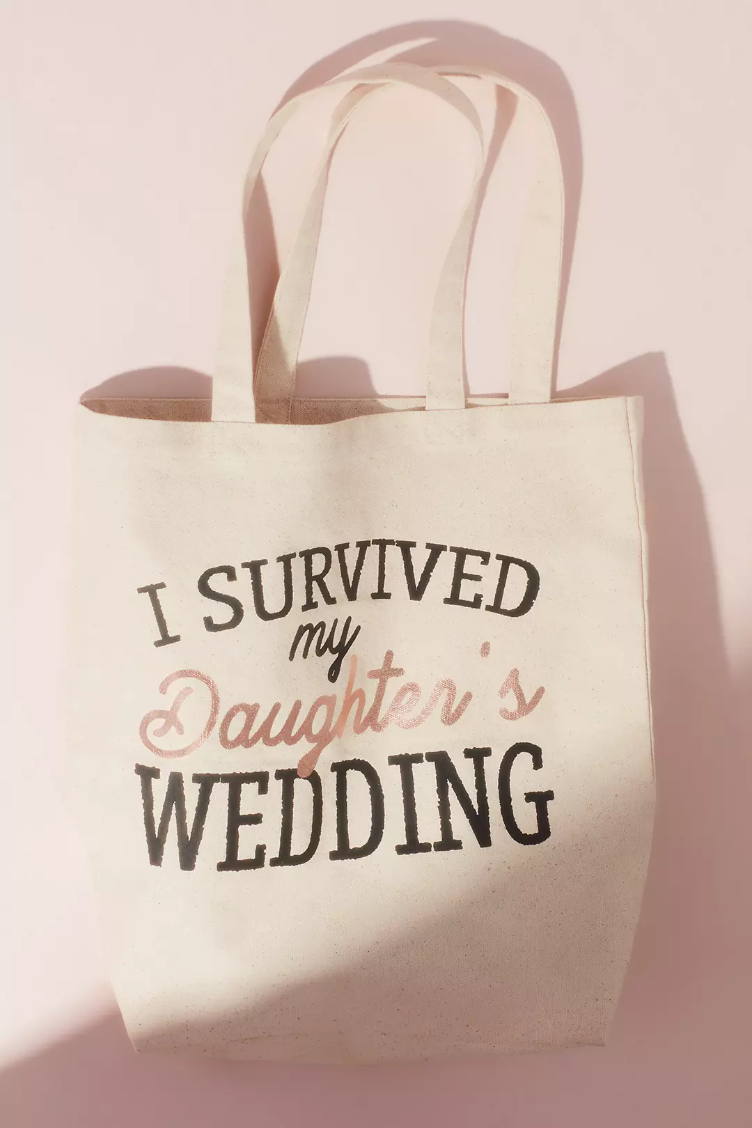 I Survived my Daughter's Wedding Canvas Tote Bag Image