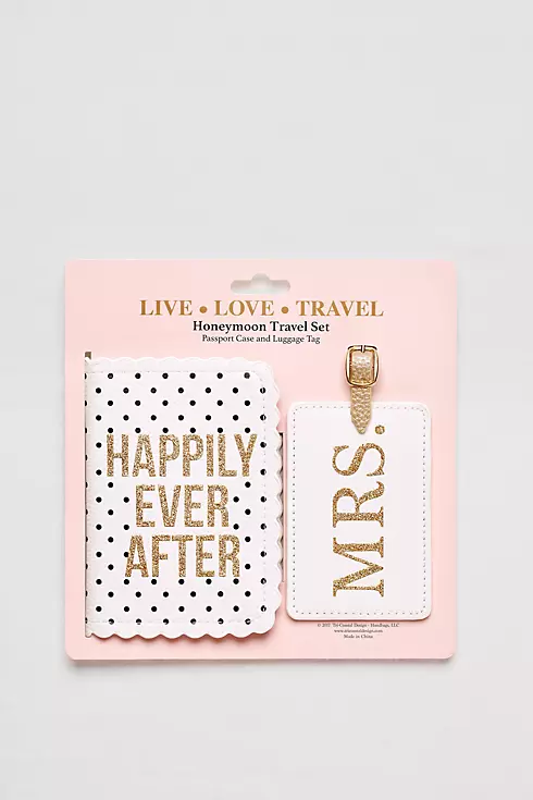 Honeymoon Passport Case and Luggage Tag Set Image 2