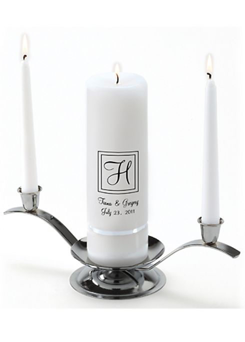 Personalized Premier Monogram Unity Candle Set Image