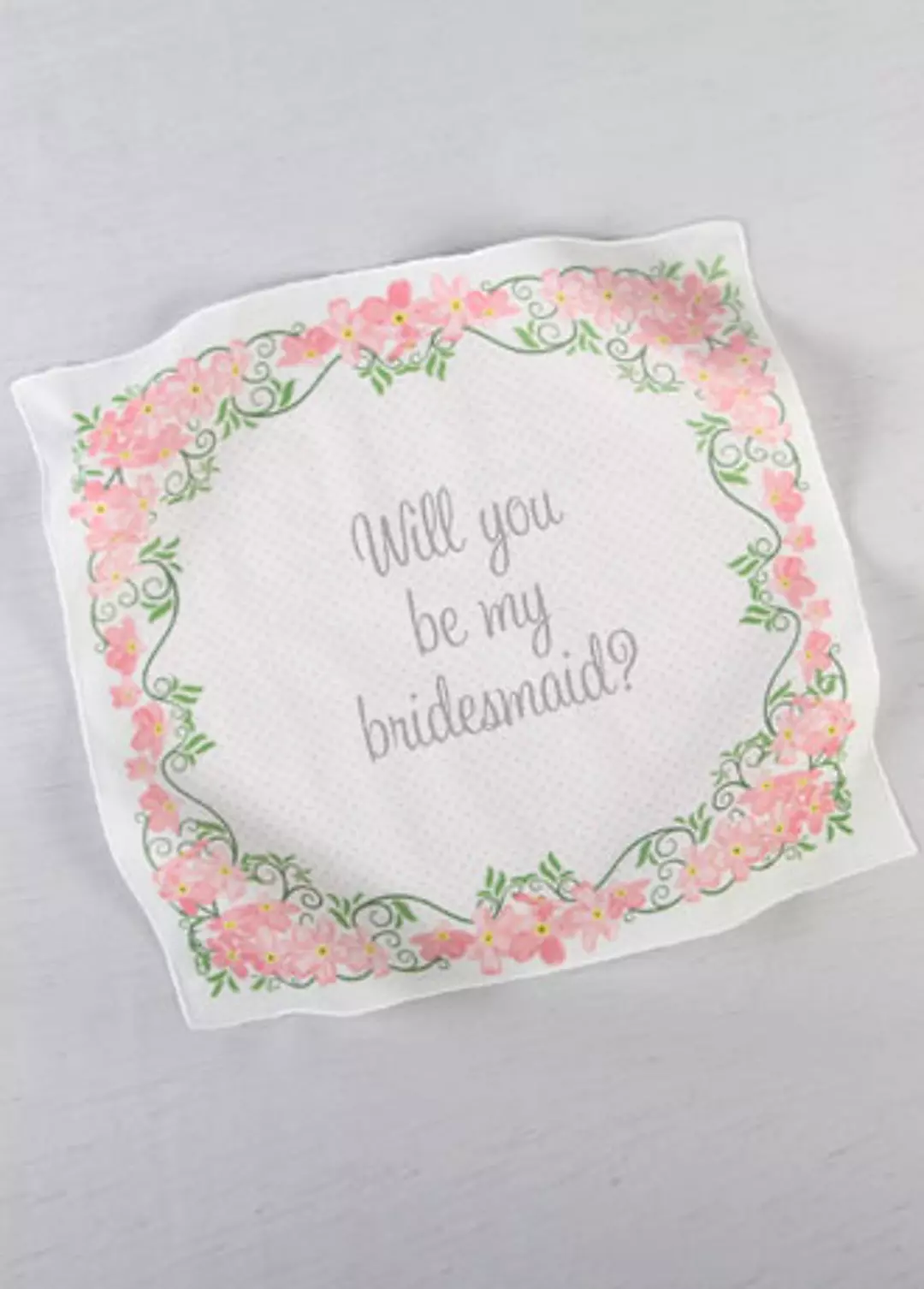 Will You Be My Bridesmaid Handkerchief Image