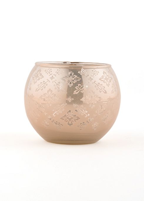 Glass Globe Lace Tealight Holder Set of 4 Image 1