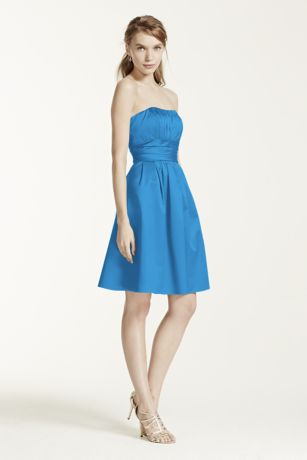 David s Bridal Cotton Sateen Dress