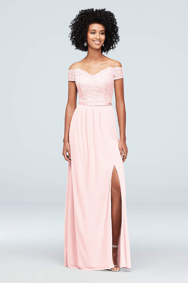 Length Long Bridesmaid Dresses with Sleeves