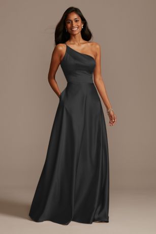 David's Bridal Long Black Bridesmaid Dresses Outlet Online