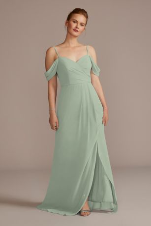 Chiffon OfftheShoulder Bridesmaid Dress David's Bridal