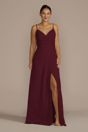 David's bridal best sale wrap dresses