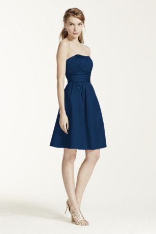 David s Bridal Cotton Sateen Dress