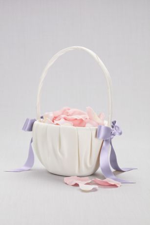 Single Ribbon Flower Basket David's Bridal