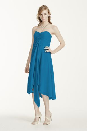 Strapless Chiffon Short Dress Style F