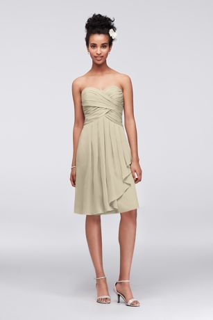 Strapless Chiffon Short Dress Style F