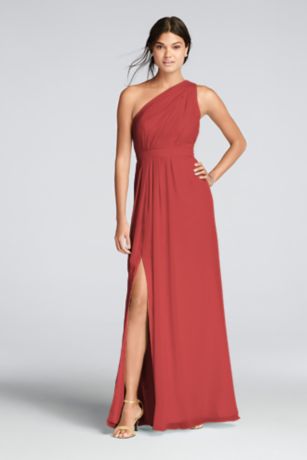 Davids bridal one shoulder bridesmaid dress best sale