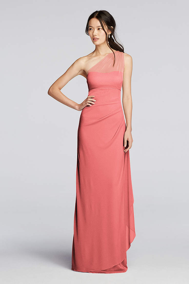 Coral Pink Bridesmaid Dresses