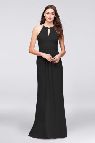 david s bridal halter bridesmaid dress