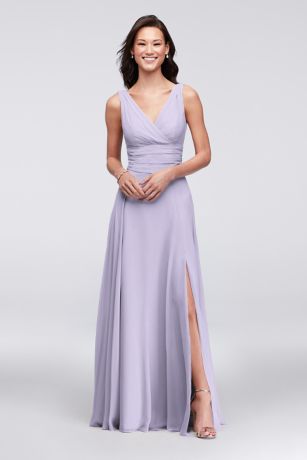 Davids Bridal Lilac Bridesmaid Vestido Hot 6c1ff 111d7