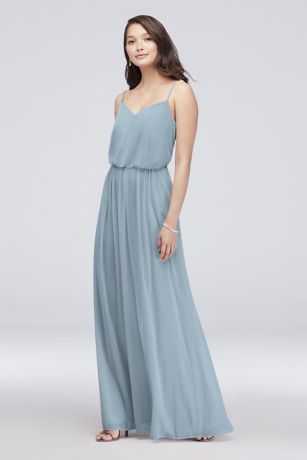 blue beach dresses for bridesmaids