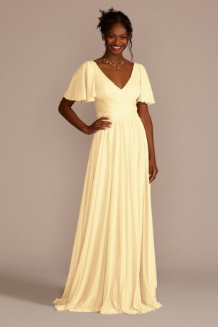 canary bridesmaid dresses