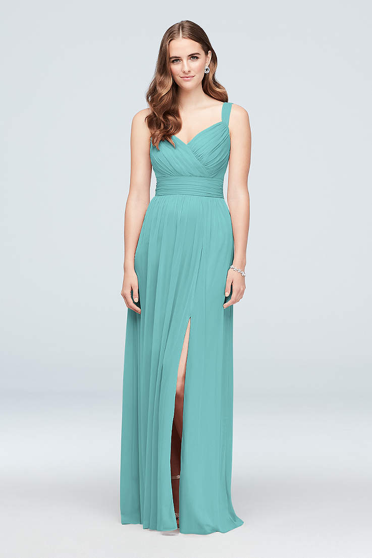 Cute Plus Size Turquoise Lace Bridesmaid Dresses