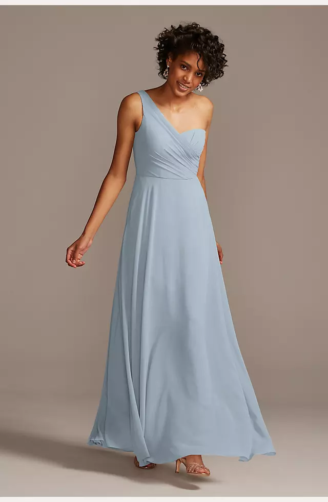 Full Skirt Bridesmaid Dress with One Shoulder Image
