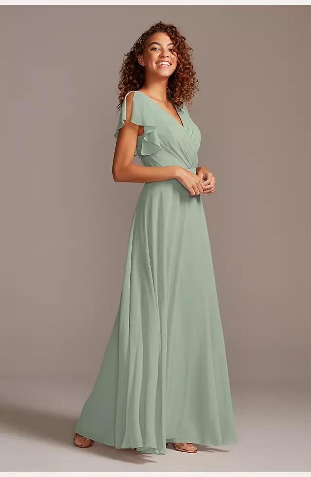 Shop the Floating By Plunging Neckline Mesh Overlay Midi Dress Sage