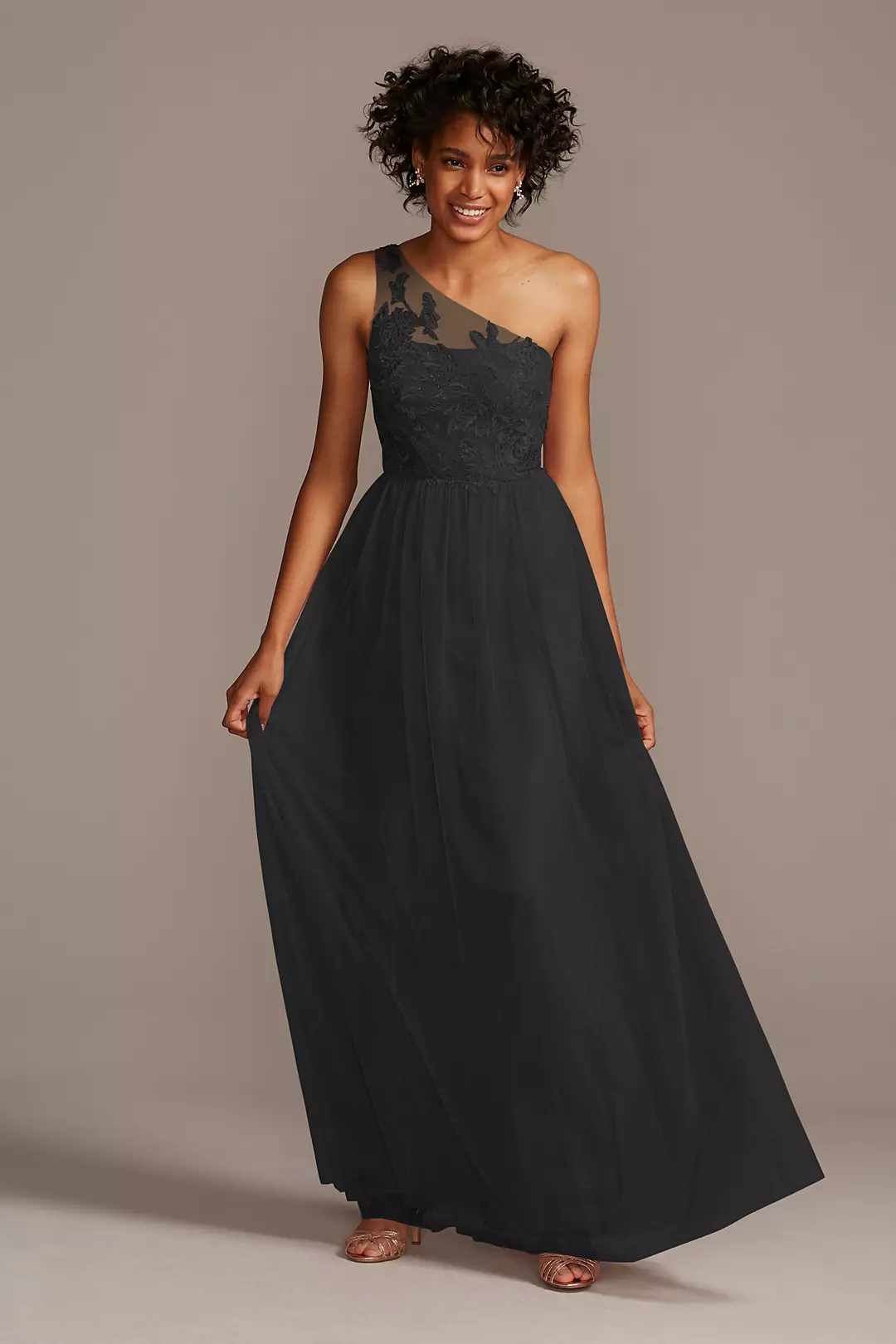 Sheath One-shoulder Simple Black Short Bridesmaid Dresses, BD0620