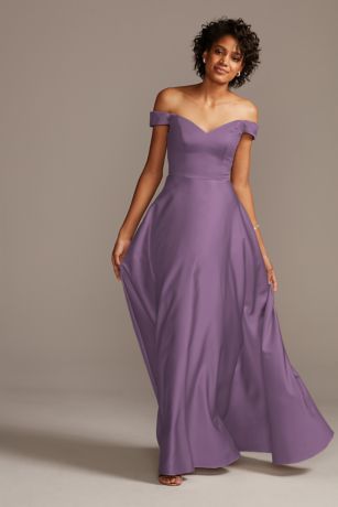 One Shoulder Bridesmaid Dresses David s Bridal Wisteria