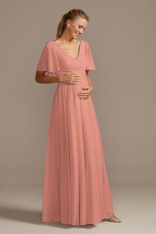 Maternity Bridesmaid Dresses Orange