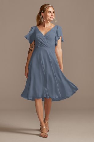 Velvet Cowl Neck Spaghetti Strap Bridesmaid Dress